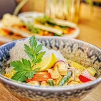 Thai curry at Mamafood in Prague