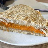 Apricot cake  at Mamafood in Prague