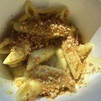 Mac & cheese  at Red Emma's Bookstore Coffeehouse in Baltimore