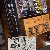 My haul at Red Emma's Bookstore Coffeehouse in Baltimore