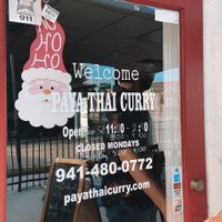 outside  at Paya Thai Curry in Nokomis