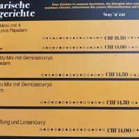 Menu (2024) at Maneez in Zurich