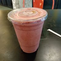 Lychee dragonfruit smoothie at Avocaderia - Industry CIty in Brooklyn