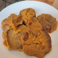 Seitan with wine sauce 3,50€ at Veggie Sue's in Salamanca