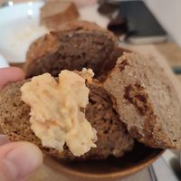 Most amazing bread for free at Veggie Sue's in Salamanca