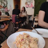 Half a portion of Ensaladilla Rusa 3,50€ at Veggie Sue's in Salamanca