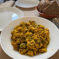 Lemon Chicken at Veggie Sue's in Salamanca