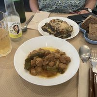 Musaka y Soja al estilo teriyaki  at Veggie Sue's in Salamanca