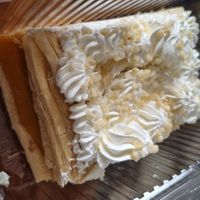 Tarta milhoja at Veggie Sue's in Salamanca