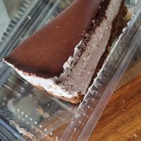 Tarta de queso con chocolate at Veggie Sue's in Salamanca