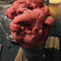 Sebastian Joe’s raspberry sorbet   at 6Smith in Wayzata