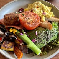 Big Brekky - it’s really big!  at Pancha Cafe in Hamilton