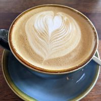 Latte on oat 😌 at Pancha Cafe in Hamilton