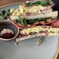 Breakfast sandwich    at Pancha Cafe in Hamilton