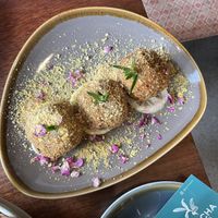 Arancini balls. Delicious!  at Pancha Cafe in Hamilton