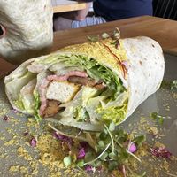 Caesar Salad wrap #Veganuary at Pancha Cafe in Hamilton