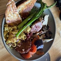 Big breakfast   at Pancha Cafe in Hamilton