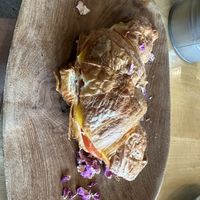 Cheese and tomato croissant   at Pancha Cafe in Hamilton