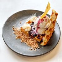 Breakfast waffles    at Dicki's in Ascot