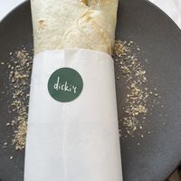 “Chicken” caeser wrap - from specials menu. Much bigger than I anticipated. Delicious   at Dicki's in Ascot