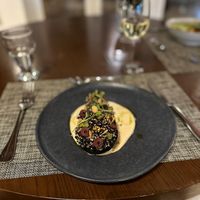 Eggplant main at El Jardin in Monteverde