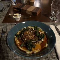 Cabbage w/ mash potatoes   at El Jardin in Monteverde