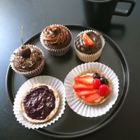 Various pastries at La Mandioka in Toluca