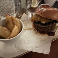 Vegan patty   at The Bear Hotel in Cowbridge