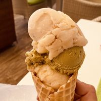 Banane, pistache, banane   at Gelato Fortuna in Tenerife