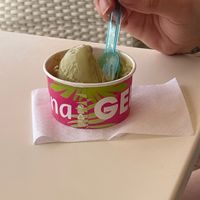 pistachio at Gelato Fortuna in Tenerife