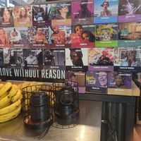 Posted menu items at LaRayia's Bodega in Atlanta