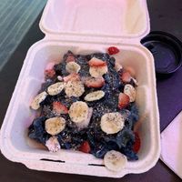 Blue waffles!  at LaRayia's Bodega in Atlanta
