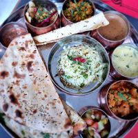 Thali traditional (28euro pp!) at Chandigarh in Brussels