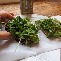 $12 avocado toast at Politics and Prose Bookstore in Washington