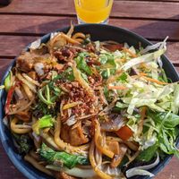 Tasty vegan dish at Mon in Berlin