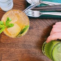 Vibrant drinks at Mon in Berlin