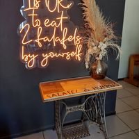 Inside at 2eat Falafel & Hummus in Riga