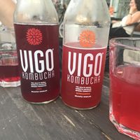 kombucha  at 2eat Falafel & Hummus in Riga