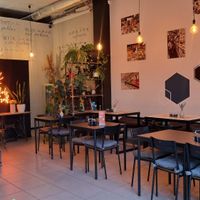 Interior at 2eat Falafel & Hummus in Riga