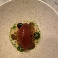 Brambley apple, brambles, Chateau du Breuil Calvados  at Restaurant 22 in Cambridge