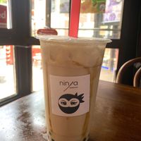 Caramel Brown Sugar Boba w/ oat milk  at Ninja Bubble Tea in Stamford