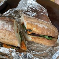 Eggplant banh mi  at Ninja Bubble Tea in Stamford