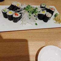 Vegan cucumber, mango and red pepper Maki at Best Friends in Aachen