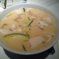 Coconut milk soup with tofu at Dschingis Chan in Aachen
