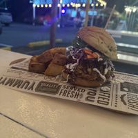 vegan pulled-jackfruit sandwich  at Arte Sano in Aguadilla