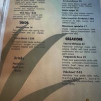 menu  at Arte Sano in Aguadilla