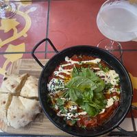 Vegan shakshuka  at Babka Budapest in Budapest