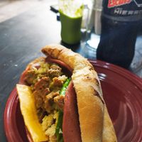Traditional torta  at El Vegache in Tampico