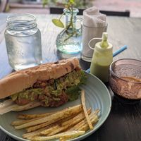 Beaches torta at El Vegache in Tampico