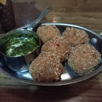 Artichoke, Red Pepper & Tomato Arancini (VE) at The Forth Hotel in Newcastle Upon Tyne